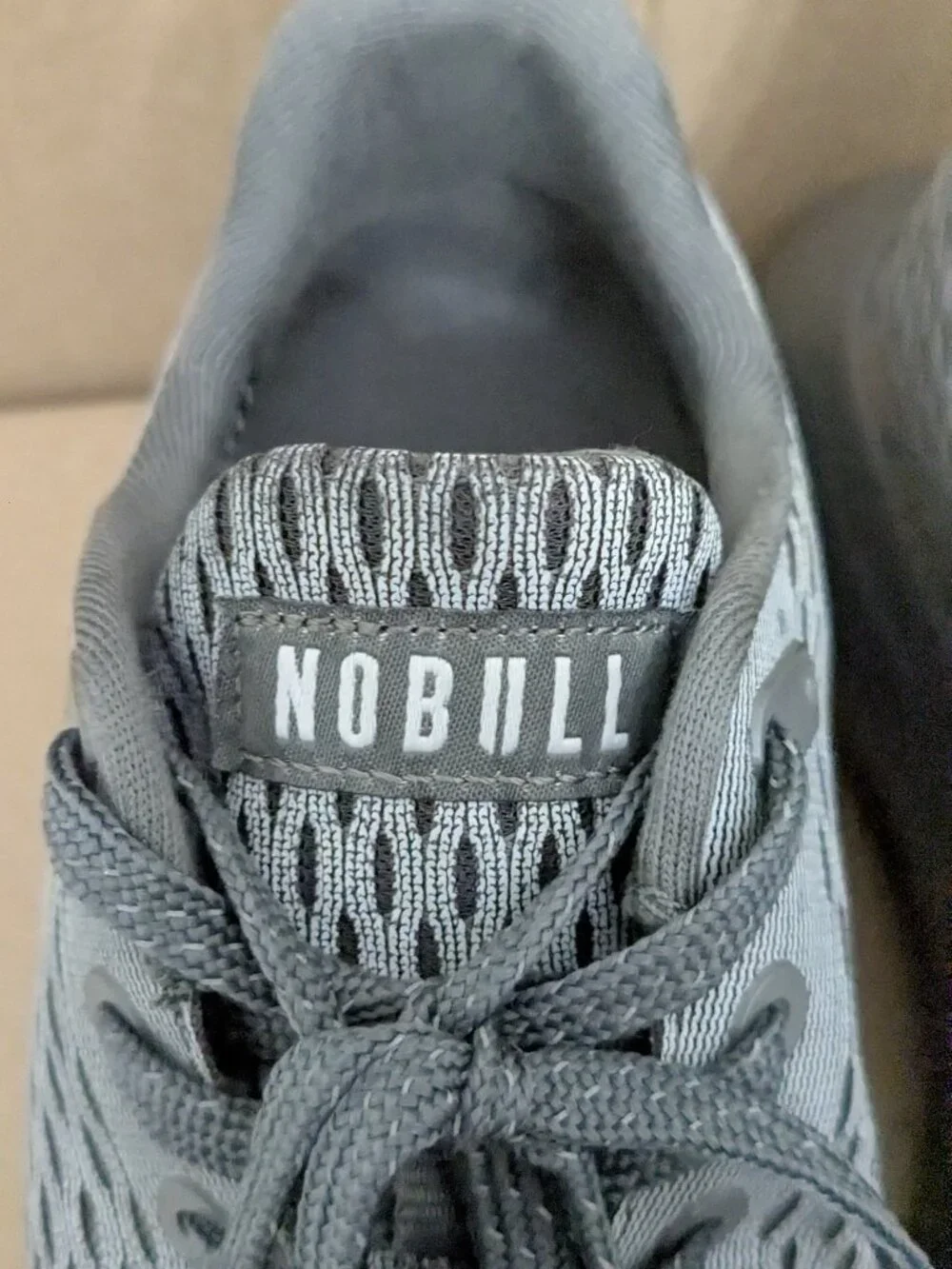 NOBULL Women Size 9 Men 7.5 Super Fabric Trainers Running Shoes Gray .